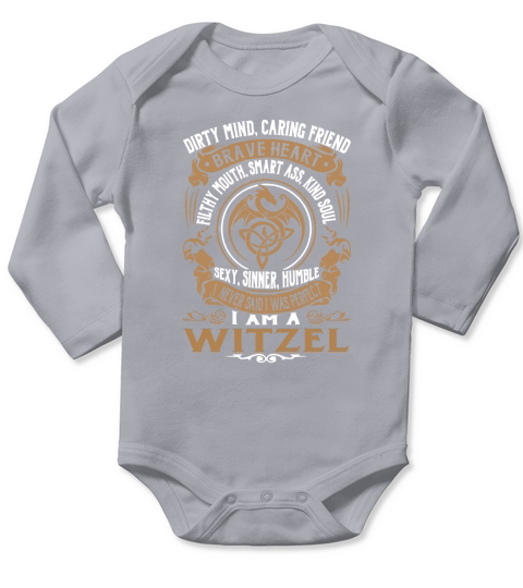WITZEL Brave Heart Dragon Name Shirts Long Sleeve Baby One-Piece
