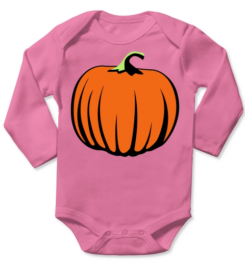Pumpkin Long Sleeve Baby One-Piece
