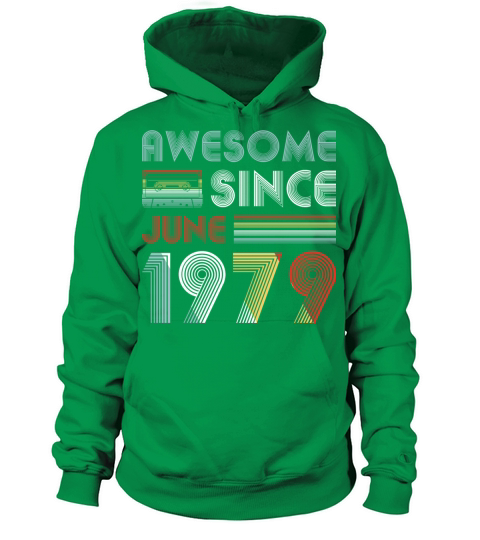 Vintage Awesome Since June 1979 40th Birthday Women's Hoodie