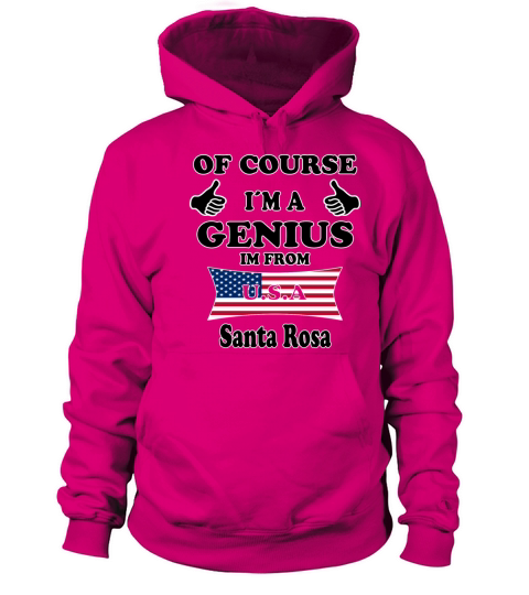 Ofcourse im a genius im from USA Santa Rosa Women's Hoodie