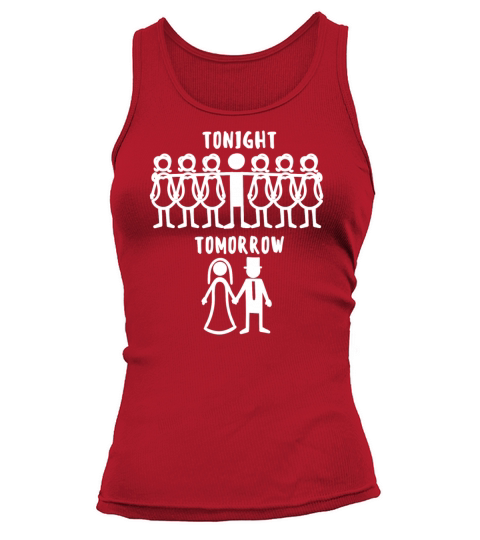 Bride Groom Party Bachelor Bachelorette Marriage Women's Tank Top