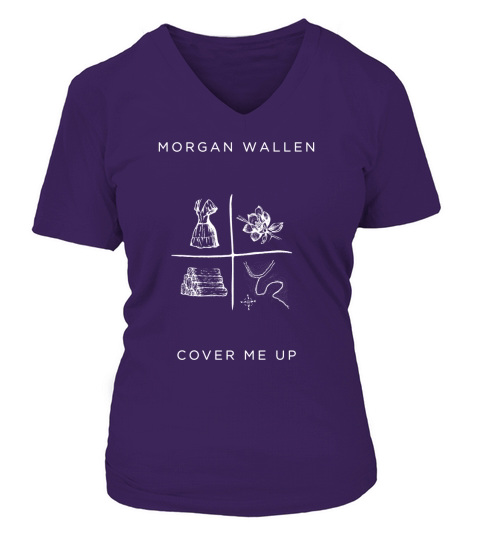 Morgan Wallen Cover Me Up V-neck T-Shirt Woman