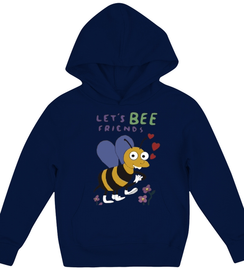 Lets Bee Friends Kids Hoodie