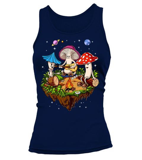 Hippie Magic Mushrooms Psychedelic Psilocybin Women's Tank Top
