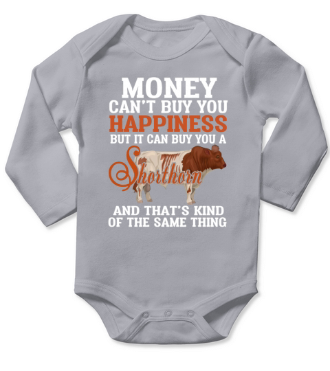 Shorthorn   Happiness Long Sleeve Baby One-Piece