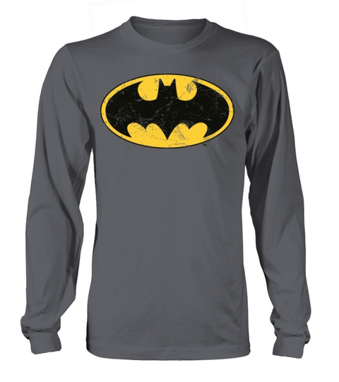 DC Comics Batman Logo Used Look Women's Long Sleeve