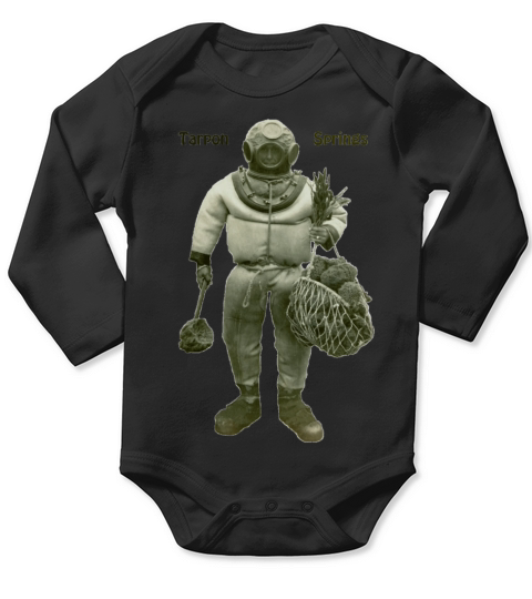 Vintage Tarpon Springs Florida Sponge Diver Long Sleeve Baby One-Piece