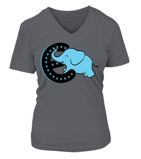 E Is For Elephant Shirt Women's V-Neck T-shirt