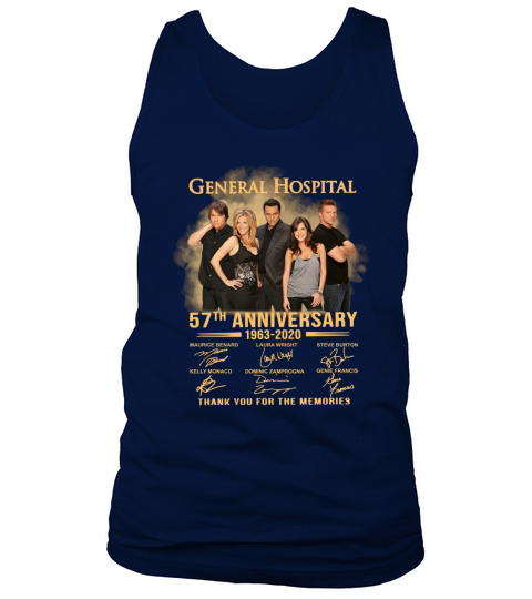 General Hospital 57th anniversary 1963 2020 thank you for the memories Tank Top Unisex