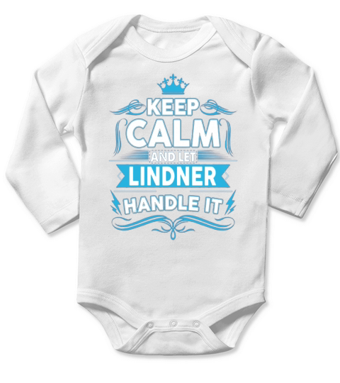 Keep calm LINDNER, LINDNER tshirt Long Sleeve Baby One-Piece