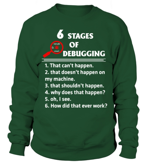 Programmer - 6 stages of debugging awesome t - s Women's Sweatshirt