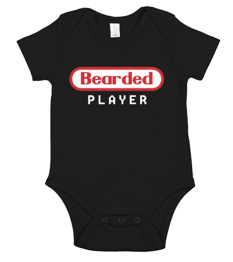 BEARDED PLAYER Short Sleeve Baby One-Piece