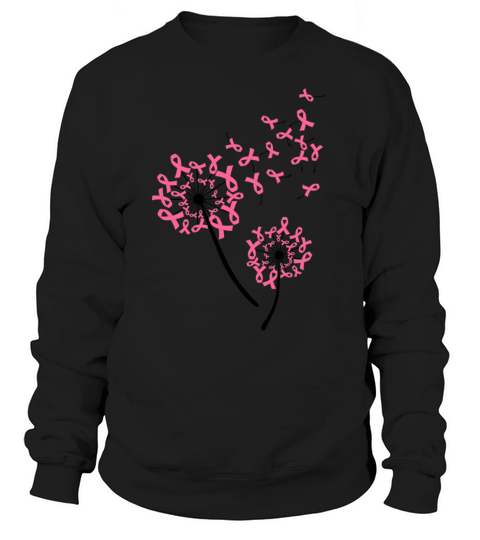 World Breast cancer Awareness Dandelion Awesome T Women's Sweatshirt