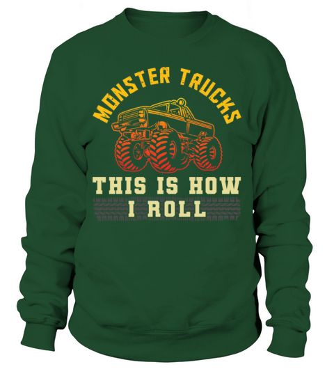 Retro Vintage Monster Trucks This Men's Sweatshirt