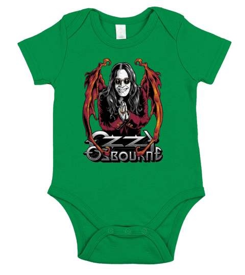 Ozzy Ozbourne Vintage Short Sleeve Baby One-Piece
