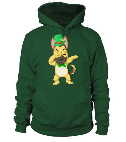 dabbing german shepherd st patricks day Women's Hoodie