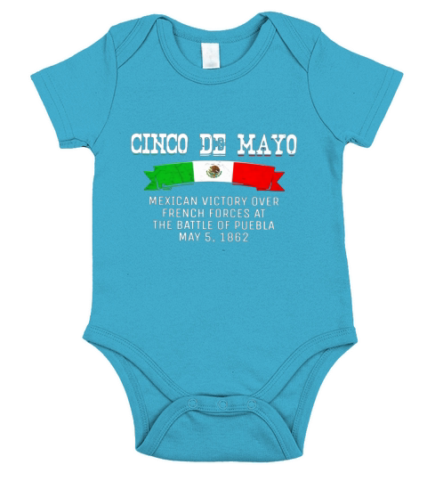 Cinco De Mayo Battle Of Puebla May 5 Short Sleeve Baby One-Piece