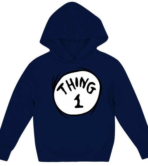 Dr Seuss Thing 1 Kids Hoodie