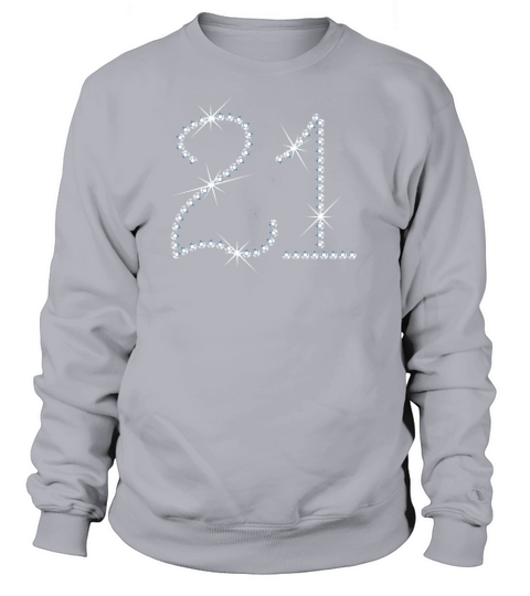 Faux Rhinestone 21st Birthday Women's Sweatshirt