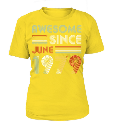 Vintage Awesome Since June 1979 40th Birthday Women's T-Shirt