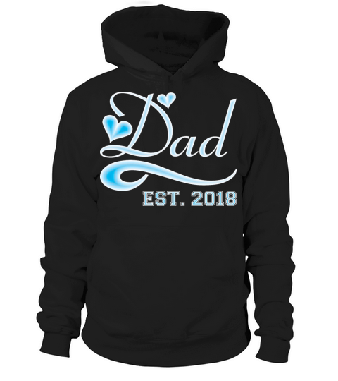 Dad Established 2018 Happy Fathers Day Women's Hoodie