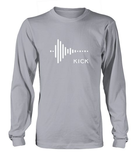 Kick Drum synthesizer Studio Audio Wave Women's Long Sleeve
