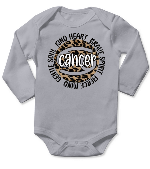 Cancer Zodiac Sign Birthday Gifts Horoscope Long Sleeve Baby One-Piece