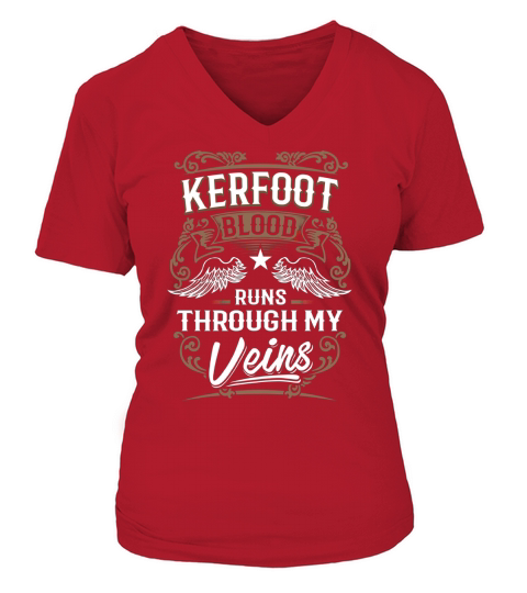 KERFOOT Im Not Superhero More Powerful I Am KERFOOT name gifts T Shirt V-neck T-Shirt Woman