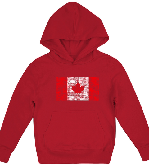 Canada flag vintage Kids Hoodie