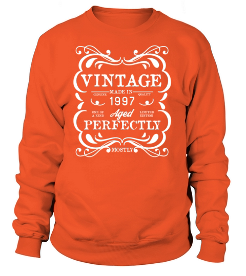 1997 Vintage born in Retro age Birthday gift idea Women's Sweatshirt