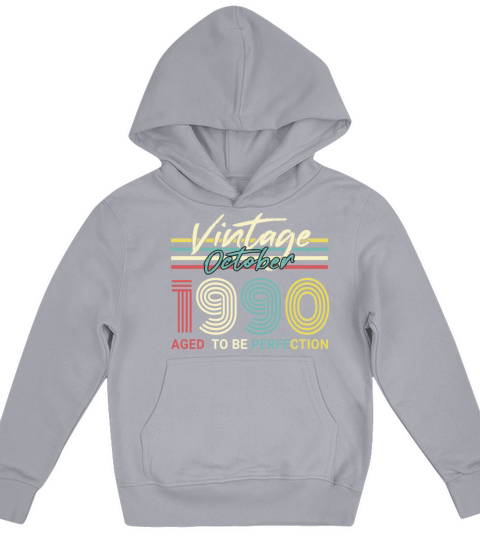 Gift Retro 1990 In October Kids Hoodie