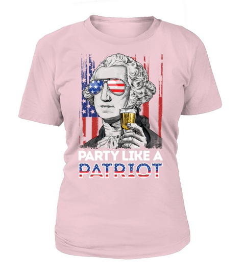George Washington Party Like A Patriot 4th of Women's T-Shirt