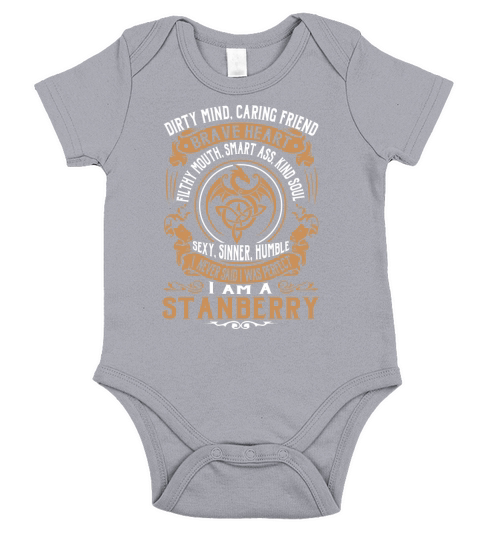 STANBERRY Brave Heart Dragon Name Shirts Short Sleeve Baby One-Piece