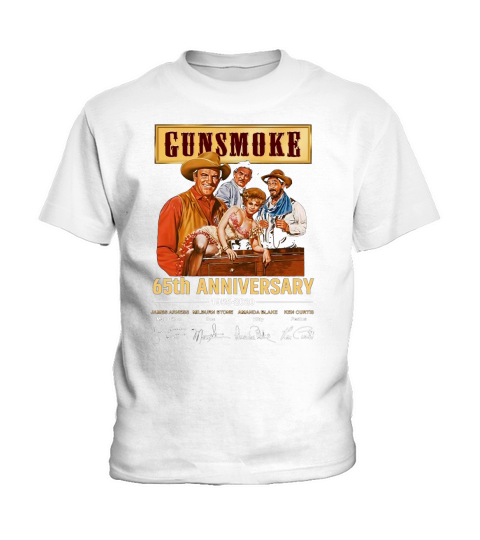 Gunsmoke 65th Anniversary 1955 2020 Signature Kids T-Shirt