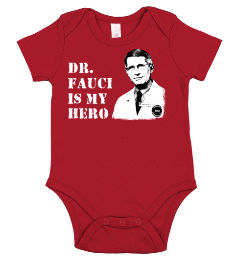 Dr Fauci Is My Hero Short Sleeve Baby One-Piece