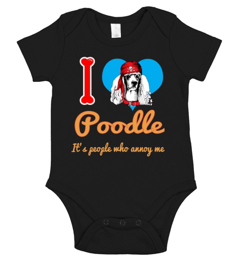 Im In Love With Poodle Short Sleeve Baby One-Piece