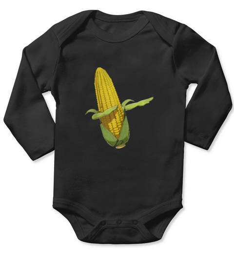 Dabbing Corn Cob Dabbing Cob Of Corn Corns Farmer Long Sleeve Baby One-Piece