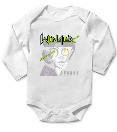 Winger Band Long Sleeve Baby One-Piece