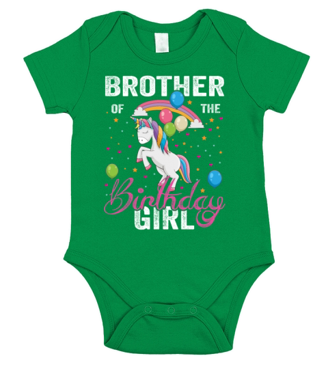 Brother of the Birthday Girl Unique Shirts Limite Short Sleeve Baby One-Piece