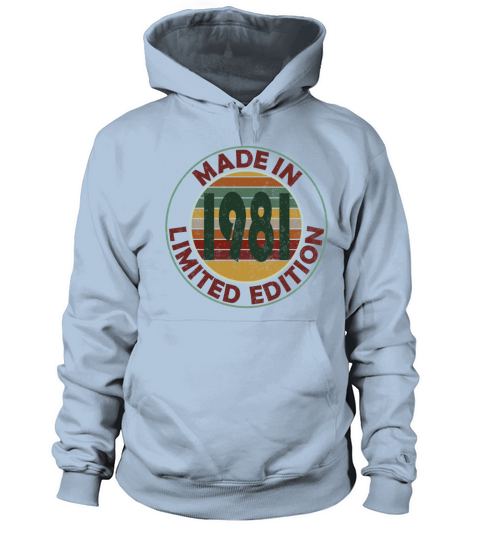 Made In 1981 Limited Edition Retro Vintage Men's Hoodie