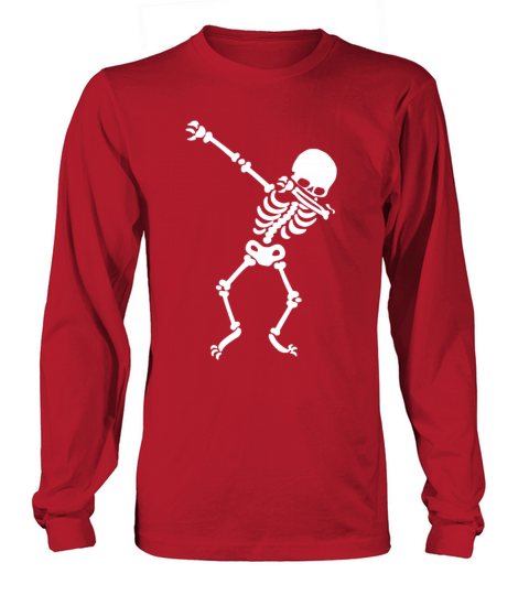 Dabbing Skeleton Men's Long Sleeve