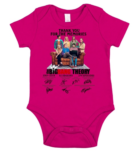The bigbang theory thank you for the memories Short Sleeve Baby One-Piece