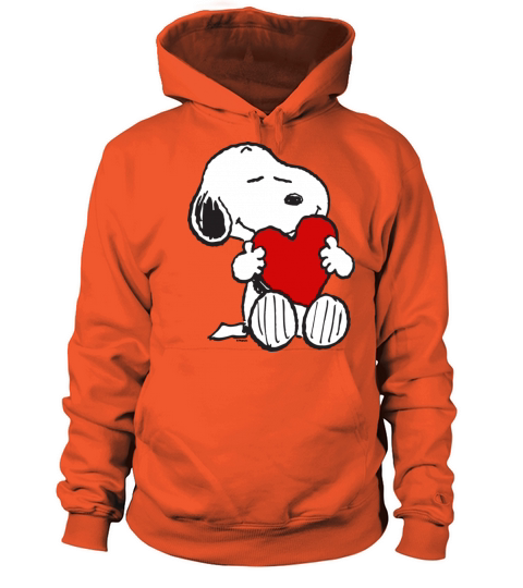 Peanuts Valentine Snoopy Hugging Heart Gift Tee Women's Hoodie