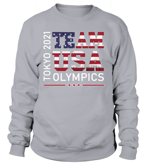 Tokyo Olympics 2021 Team Usa Retro USA Flag Women's Sweatshirt