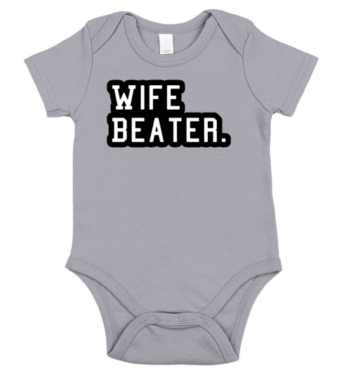 wife beater Short Sleeve Baby One-Piece