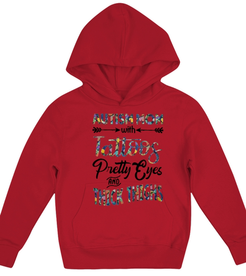 Autism mom with tattoos pretty eyes and thick thighs Kids Hoodie