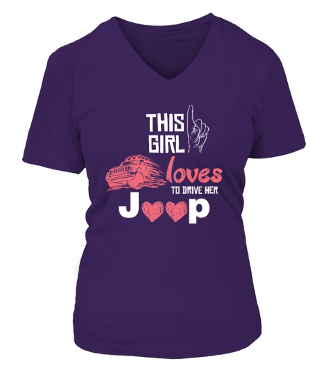 Jeep love Women's V-Neck T-shirt
