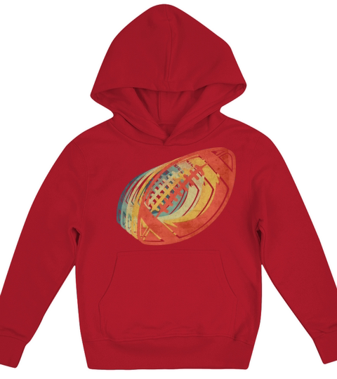 American Football Retro Vintage Color Kids Hoodie