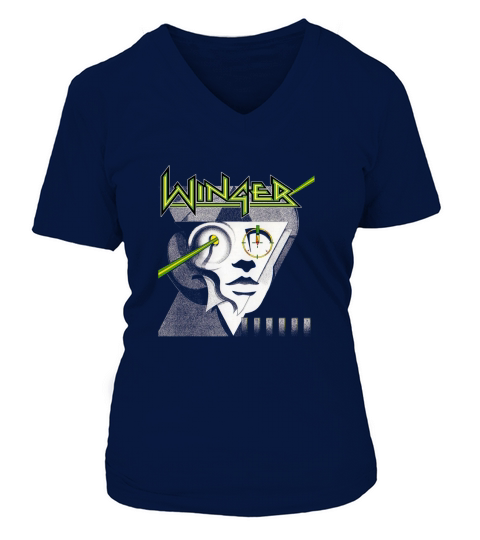 Winger Band V-neck T-Shirt Woman