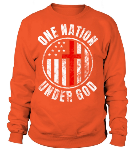 One Nation Under God Christian Patriot USA Women's Sweatshirt